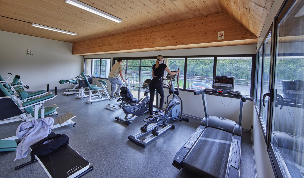 Fitnessstudio des Campingplatzes Morbihan