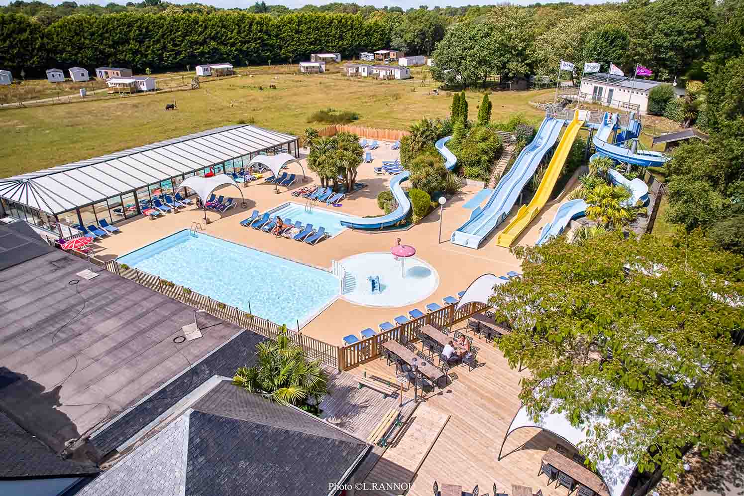 camping avec parc aquatique auray