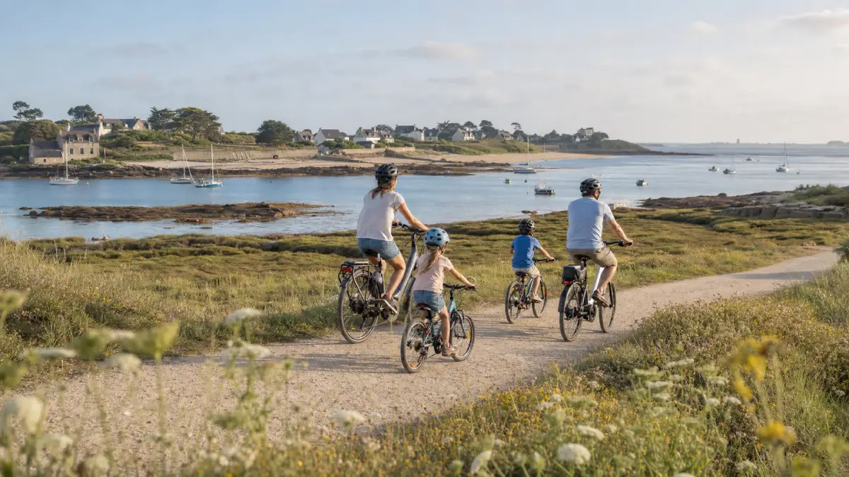 famille velo prequ'ile de Rhuys